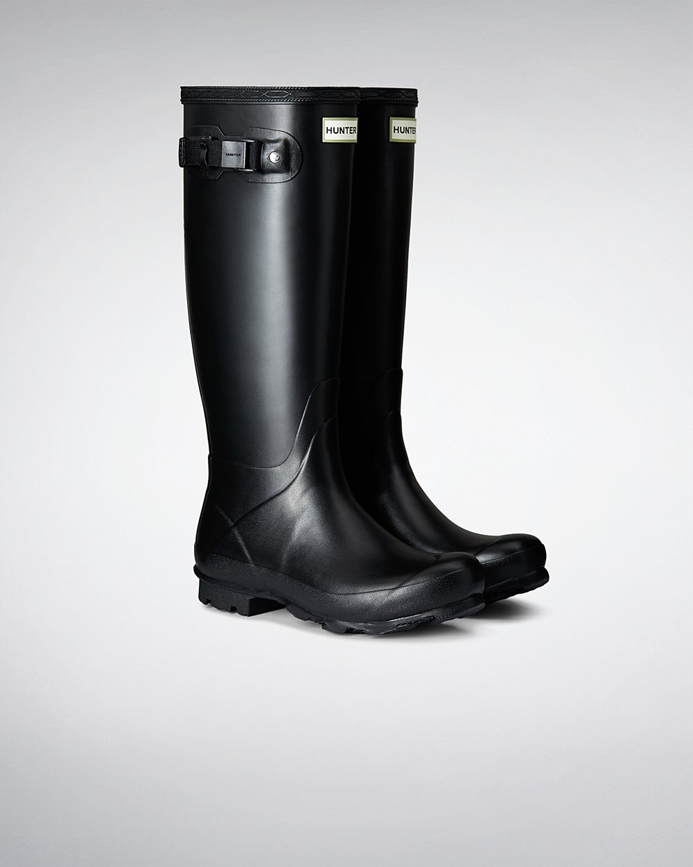 Hunter Norris Field Tall Rain Boots - For Sale Cheap Womens Black - ZRVHNJ794